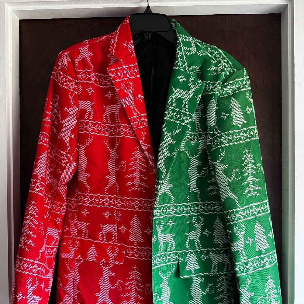 Men's Medium Fun Holiday Sports Coat